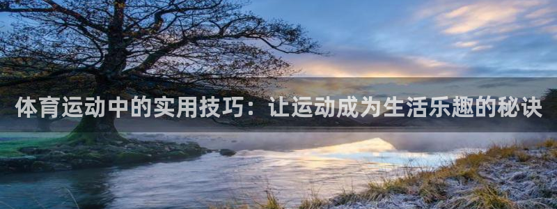 凯发官方正版app集团:体育运动中的实用技巧:让运动成为生活